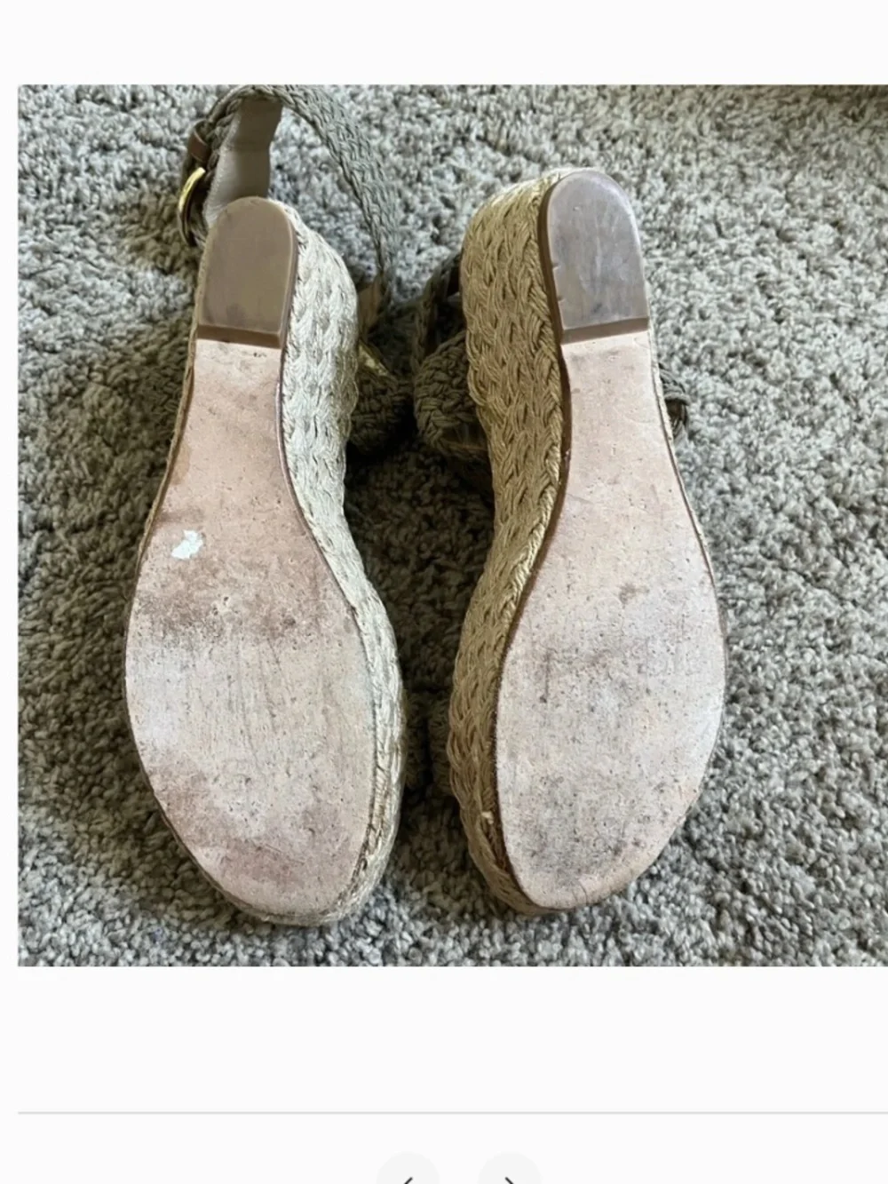 GREAT condition Stuart Weitzman Alex lo woven espadrille wedge